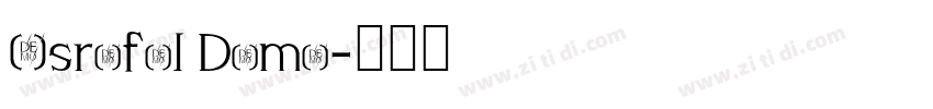 Asrafel Demo字体转换
